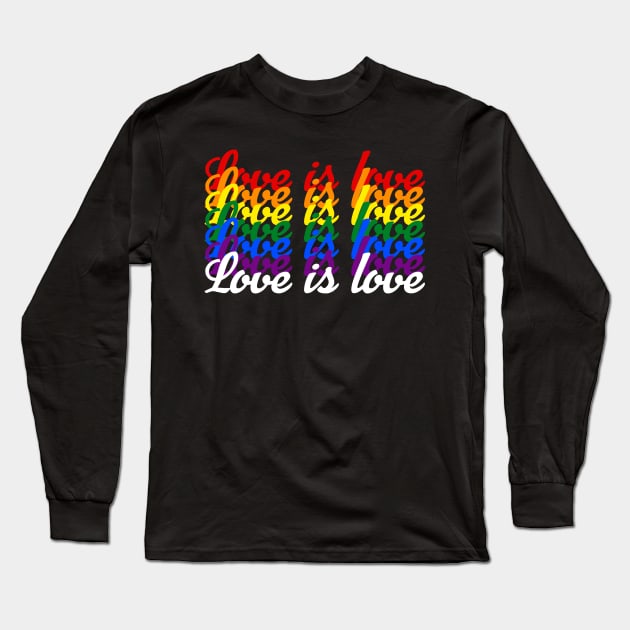 Love is Love Long Sleeve T-Shirt by Mouse Magic with John and Joie